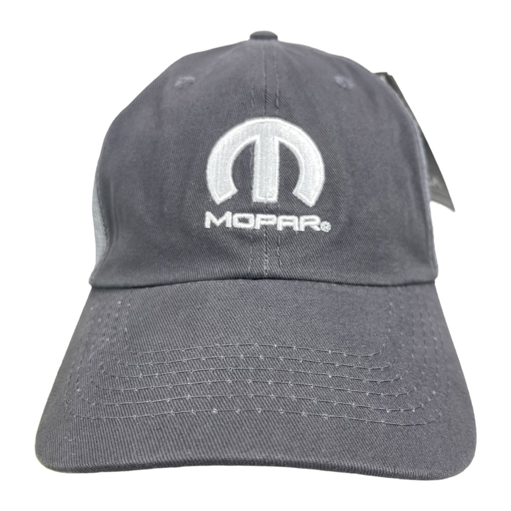 Mopar | NWT | Gray Mesh Back Hat Adjustable Strapback Cap 100% Cotton